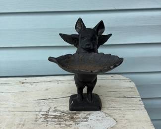 Cast Iron Winged Pig Door Knocker 
