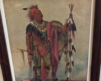 Osage First Chief "Clermont" by George Catlin 