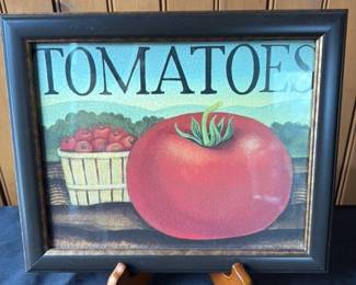 Framed "Tomatoes" Wall Art 