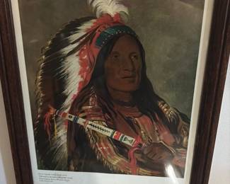 Mah-to-toh-pa, The Flour Bears, Mandan Second Chief by George Catlin 
