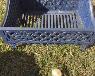 Antique Cast Iron Garden Bench 