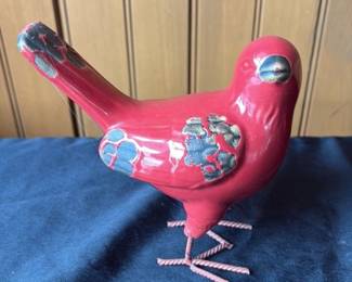 Vintage Ceramic Parrot Figurine 