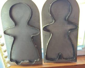 Vintage Gingerbreak Man and Woman Cookie molds 