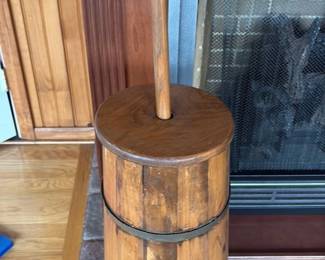 Antique Wooden Butter Churn 