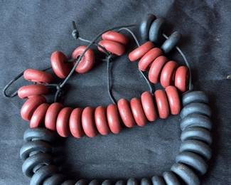 African Trade Beads Necklace 