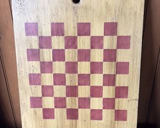 Vintage Wooden Checkers Board 