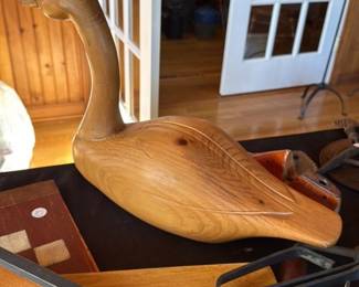 Carved Wooden Duck Decoy 