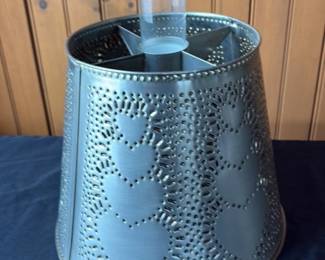 Tin Punch Bowl with Glass Insert 