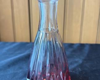 Vintage Pink Depression Glass Vase 