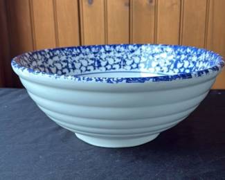 Spongeware Ceramic Mixing bowl 