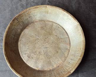 Antique Pewter Plate 