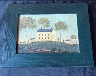 Folk Art "The Homestead" Painting 