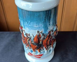 Budweiser Clydesdales Ceramic Stein 