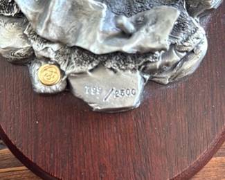 Chilmark "Death Battle" Pewter Sculpture