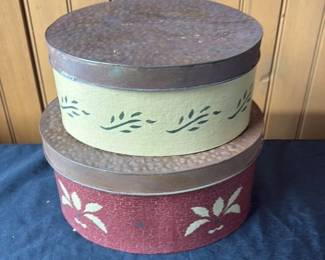Antique Treenware Stacking Spice Box 