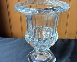 Vintage Crystal Pedestal Compote Dish 