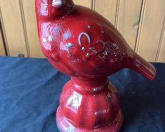 Red Ceramic Lobster Figurine 