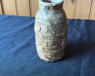 Carved Wooden Vase 