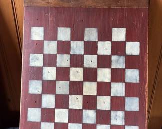 Antique  Folk Art Checkerboard 