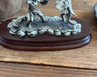 Chilmark "Death Battle" Pewter Sculpture 