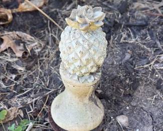Vintage Pineapple Garden Statue 