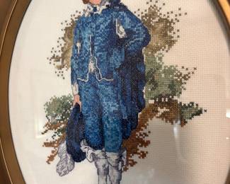 Blue Boy Needle Point