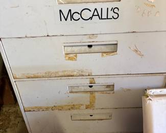 Old Vintage McCalls Pattern file cabinet