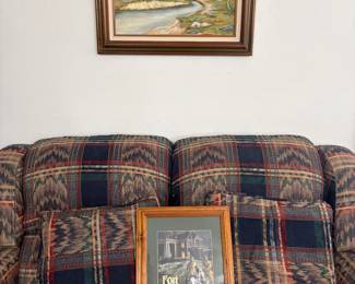 Original oil on canvas, bluebonnet, framed painting