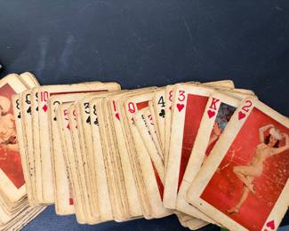 Vintage Pin Up Girls Playing cards