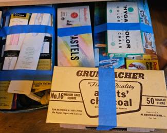 Pastels for the artist.