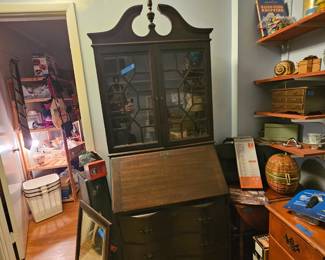 Mahogany secretary. OLD!