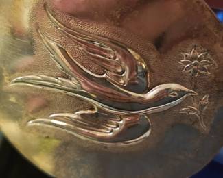 Two sides. Peace dove.