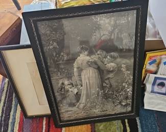 Antique print in nice frame.