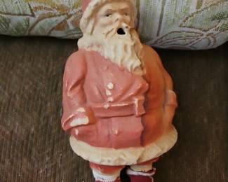 Paper mache Santa Claus. Pretty old
