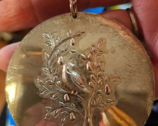 Sterling silver Christmas ornament