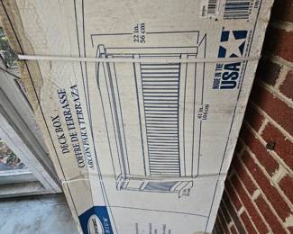 NIB porch or pool storage container.