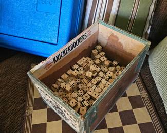 Old dice...a huge amount. Wooden?