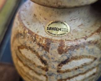 Danish pottery, signed.