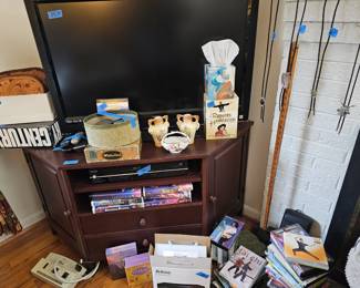 TV corner cabinet, TV, Movies and more.