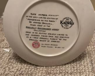 Norman Rockwell "Pond" Limited Edition Collector's Plate