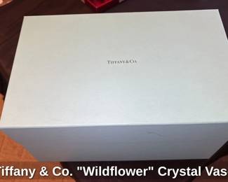 Tiffany & Co. "Wildflower" Crystal Vase