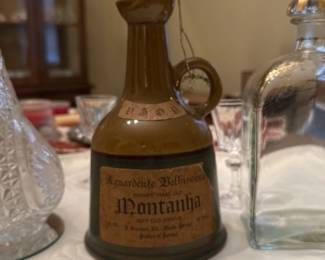 Vintage "Montanha" Very Old Grappa Bottle