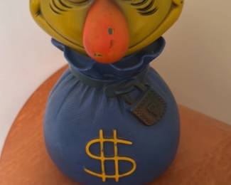 Vintage Cartoon Duck Piggy Bank