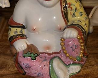 Porcelain Budai (Laughing Buddha) Figurine