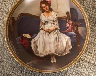 Norman Rockwell "Waiting at the Dance" Collector Plate