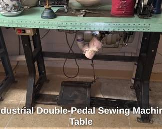 Industrial Double Pedal Sewing Machine Table