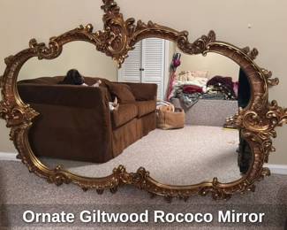 Ornate Gilt Rococo Mirror