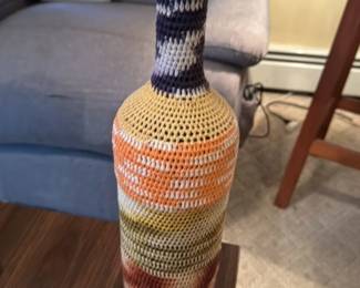 Hand Knitted Wine Bottle Cover