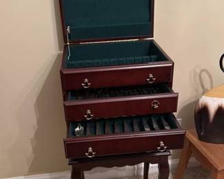 Gorham Sterling Silver Flatware Set in Mahogany Case