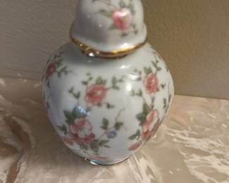 Porcelain Ginger Jar with Floral Motif